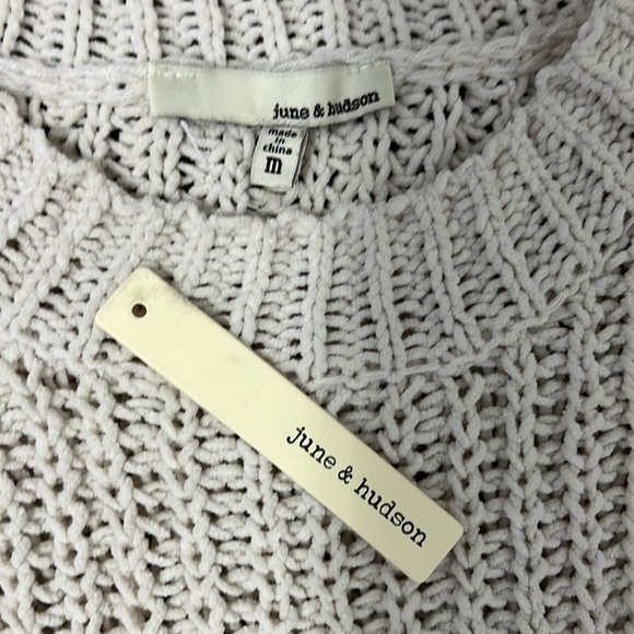 JUNE & HUDSON CROPPED SWEATER Sz M NWT - Picture 2 of 9